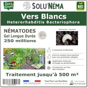 SOLUNEMA - Nématodes Contre Les Vers Blancs 250M Longue Durée (ToutPourLesNuisibles, neuf)