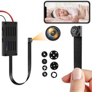 Igzyz Mini Cam&eacute;ra Espion WiFi, 1080P HD Cam&eacute;ra Cach&eacute;e sans Fil Portable DIY Nanny Cam avec D&eacute;tection de Mouvement Mini Cam&eacute;ras de Surveillance Espion pour Int&eacute;rieur/Ext&eacute;rieur (CYD Technology, neuf)