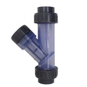 oemclima Filtre Tuyau PVC y Type 20 25 32 40 50 63mm Filtre Maille Aquarium Irrigation crépine PVC Filtre Tubulaire … (63mm Diamètre intérieur) (Xuzhou Dawa Material Trade Co.,Ltd, neuf)