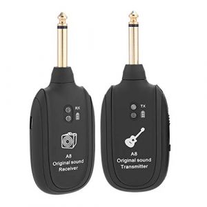 Émetteur de Guitare, récepteur d'émetteur de Guitare électrique Audio sans Fil 4 canaux avec câble de USB pour Clavier de Violon de Guitare électrique (Byged, neuf)