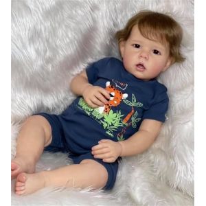 Zero Pam Bebe Reborn Garcon 50 CM Silicone Plein Corps Realiste Bébé Poupée Bouche Ouverte Réaliste Poupon Garcon Avec Accessoires Ressemble à Un Vrai Garcons Bébé Jouets Pour Enfants de 3 Ans Et Plus (Zero Pam Official Store, neuf)