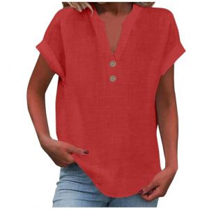 Nuoke Tunique, Top Sequin, Top des, Tshirts, Tops de Lin aux Dames, Chemisier Dentelle, Haut et Tshirts, Tshirt Blanc, Haut Blanc, Chemisier Noel, Tops en Linge, Tuniques en Linge (wumingzhibei, neuf)