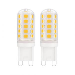 YzzYzz Ampoule Led G9 Blanc Chaud 2700k, 410 Lumens, Ampoule G9 3 W Correspond à Lampe HalogèNe 40 W, Pas De Scintillement Des Lampes Led, Angle De Faisceau De 360°, Non Dimmable, 2pcs (FoxNoon, neuf)