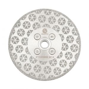 Disque Diamant Carrelage 125mm - FOCSTOL Double Face Disque à Tronçonner avec M14 Bride Granit Marbre Porcelaine Céramique pour Meuleuse d'angle (FOCSTOL TOOLS, neuf)