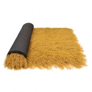Toit d'herbe De Chaume Synthétique, Artisanat De Bricolage d'art Commercial, Toit De Chaume Palapa, Rouleau De Paille Mexicaine Artificielle Jaune, Toit De Chaume Palapa(Size:1.64ft*16.40ft(0.5m*5m)) (shanguangdian shop, neuf)