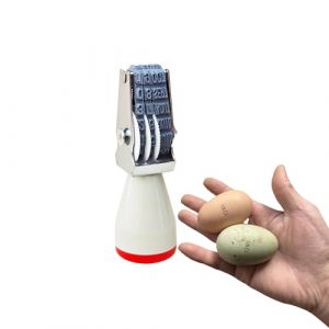 Homvik Tampon Dateur Manuel pour &OElig;ufs et Enveloppes, Marquage en Caoutchouc 4mm, pour les Poules Canard Turquie Oeufs D'oie (Granbuy, neuf)
