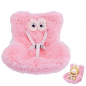 Siège Auto pour Poupées, Siège de Voiture pour poupée avec Coussin en Peluche, Siège de poupée de Ventilation de Voitures, Siège de sécurité pour Les Petites poupées, pour Une poupée Affichage (Larry Red EU, neuf)