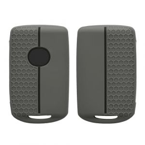 kwmobile Coque cl&eacute; de Voiture Compatible avec Mazda 3-Boutons CX30 CX50 CX60 CX90 MX-30 Accessoire cl&eacute; Voiture - Protection &eacute;tui Souple en Silicone - Gris-Noir (SX-Commerce, neuf)