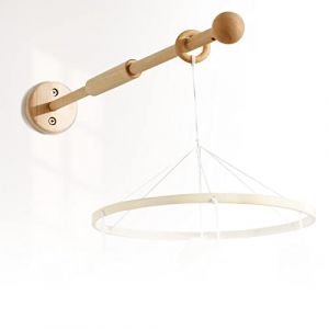 Mamimami Home 1 support mobile en bois pour bébé - Boîte à musique pour bébé - Cadre mobile - Table à langer - Sonnette de lit - Montage mural (mamimamihome baby, neuf)