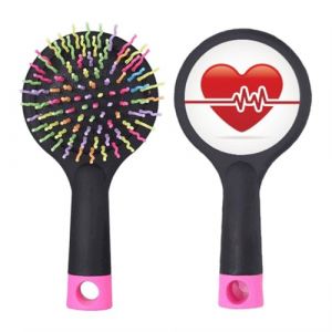 Brosse à cheveux démêlante en forme de cœur avec motif électrocardiogramme (bestchong, neuf)