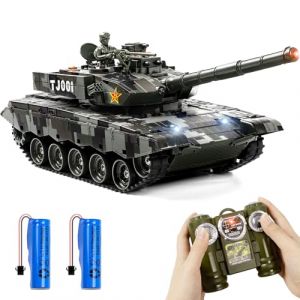 Char Radiocommande China 99 RC 1/24, Tank Telecommande avec Effets Sonores, Fumee, Recul, Combat Multijoueur 2,4GHz Tank Militaire Telecommande Realiste pour Enfant et Adulte (YuuDelvv, neuf)