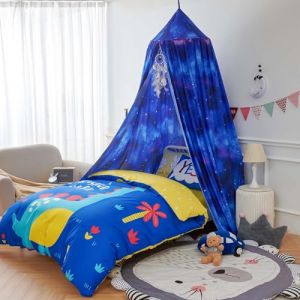 Odot Ciels de Lit Enfants pour Fille et Garcon, &Eacute;toiles Color&eacute;es Ciel de lit B&eacute;b&eacute; Tente Lit Princesse Maison de Jeux, Baldaquin Moustiquaire D&eacute;coration pour D&ocirc;me Chambre (65cm,&Eacute;toile violette) (Odot, neuf)
