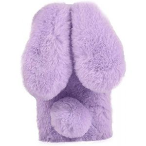YKTO &Eacute;tui Peluche Pelucheux Lapin pour Samsung Galaxy A15 - Protection Silicone Moelleux Sensation Douce Confortable - Couverture Fourrure pour Filles Femmes Mignon, Violet (YKTO, neuf)