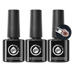 Couche de base pour ongles - Colle d'extension synth&eacute;tique | Lien liquide transparent, gel de fibre de verre pour ongles, base en fibre de r&eacute;sine, r&eacute;paration dure, traitement de superposition, beaut&eacute; (Xiomafuzhuang, neuf)