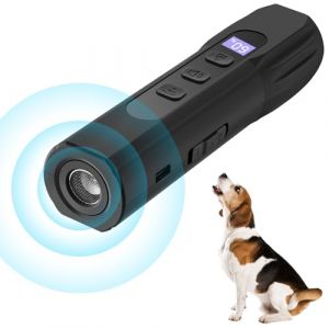 Anti Aboiement pour Chien, Anti Aboiement Chien Ultrason, Automatique Boitier Anti Aboiement Chien, 3 Modes Ultrason Chien Rechargeable, Appareil Anti-aboiement Efficace pour Petit et Grand Chiens (ShopHop Business, neuf)