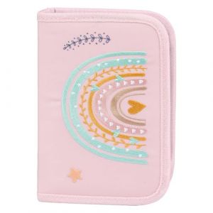 Baagl Trousse pour gar&ccedil;ons et filles - Trousse d'&eacute;colier - Trousse &agrave; crayons - Trousse &agrave; crayons - Trousse d'&eacute;cole, Arc-en-ciel rose, Trousse &agrave; crayons (PRESCO GROUP A.S., neuf)