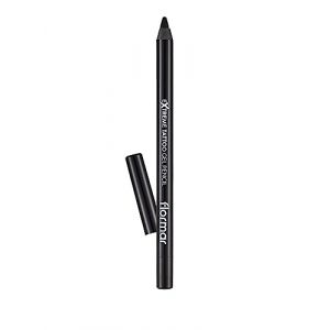 Flormar Extreme Tattoo Gel Pencil – Eyeliner Gel Waterproof Effet Tattoo – Crayon Pailleté Prune Hautement Pigmenté – Maquillage Yeux Longue Tenue pour Femme, 006 Onyx (Flormar Cosmetics GmbH, neuf)