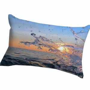 Housse De Coussin 40x60 Canapé Taie D'oreiller 50x70 30x50 Rectangulaire, Taie Oreiller Housse Oreiller Imprimée D'un Motif De Vague De Mer Et De Plage Pour Canapé Decoration(Color 8,30x50 cm) (leeupault, neuf)