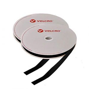 Velcro® - Bande auto-agrippante à coudre - 25 mm - Noire - 2 m (TRsalesUK, neuf)