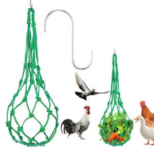 NHPY 2 pièces Mangeoire Poules, Mangeoire Poule Automatique, Mangeoire à volaille Gravité Kit,Filet d'alimentation pour Poules et coqs (SIMIVIS CARSON, neuf)