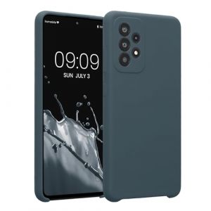 kwmobile Housse Compatible avec Samsung Galaxy A52 / A52 5G / A52s 5G Coque - Housse de t&eacute;l&eacute;phone Protection Souple en TPU Silicone - Ardoise fonc&eacute;e (SX-Commerce, neuf)