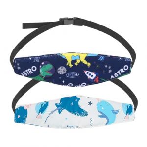 UYVPAER 2 Pcs Cale Tete Enfant Voiture,Cale Bebe Repose Tete Voiture Enfant Réglable Maintien,Appuie Sécurité Siège Protection Cale-Bébés Appuie-Tête,Pour Voyage Coche Enfants Têtière Support( (SHAO WEIWEI DE DIAN, neuf)