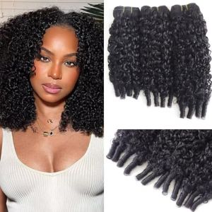Tissage Cheveux Humain Naturel Burmese Curly 3 Bundles de M&eacute;ches 16 16 18 Pouces Double Weft Curly Human Hair Bundle Extensions Tissage Boucl&eacute;s Naturel Cheveux Humain Couleur Noir Naturel 300g (chanxiu hair, neuf)