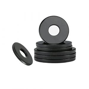 Qrity Lot de 20 Rondelle Plate, 10mm x 20mm, Rondelle d'étanchéité Circulaire, Rondelles Annulaires, Noir Rondelle Plate pour L'étanchéité des Vis (Qrity, neuf)