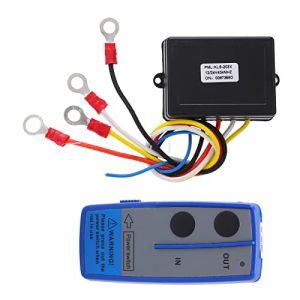 Kit de Télécommande de Treuil, Kit de Télécommande de Treuil sans Fil 434MHZ Récepteur 12V 24V Commutateur Combiné Universel pour Voiture Camion ATV SUV (Lucrey, neuf)