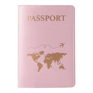 JoyEcho Protege Passeport Voyage Porte, Porte-Passeport en Cuir PU avec Fonctionnel Multiples, &Eacute;tui de Protection pour Passeport Fran&ccedil;ais, Format Passeport Standard (YanRongGuan, neuf)