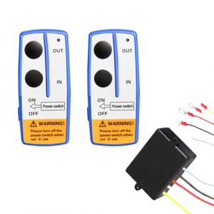 ANCLLO Kit de télécommande de treuil sans Fil pour télécommande de treuil 12 V ? pour Camion de Voiture ? Portée à Distance de 100 Pieds (ANCLLO EU, neuf)