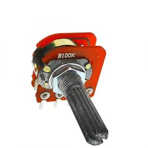 FOFOPE Potentiom&egrave;tre 2pcs wh148 2 5 mm 10 0kbx2 50kbx2 50k 16 Type de Volume sonore potentiom&egrave;tre Double 8 Pieds avec Robinet Central B100K 100K RH2702 (Size : 50K Ohm) (menghaiqin, neuf)