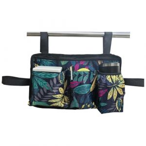YELAIYEHAO Sac de d&eacute;ambulateur, panier fourre-tout pliable multi-poches avec porte-gobelet, pochette de transport mains libres, sac de rangement pour marcheurs universels, organisateur de grande (DO MORE, neuf)