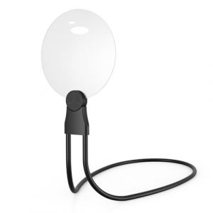 IMICHI Loupe mains libres, grossissement 5 x 5,1 pouces avec support, grande loupe de cou pour personnes &acirc;g&eacute;es, parfaite pour lire des livres, la couture et le point de croix (Mikroskop, neuf)