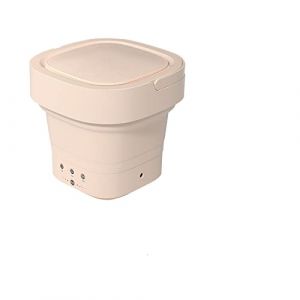 Mini machine à laver pliable, capacité de 10 l, machine à laver portable, machine à laver à ultrasons avec bloc d'alimentation USB, capacité de linge 2 kg, à laver pour la maison ou en voyage (jaune) (moralpurple, neuf)