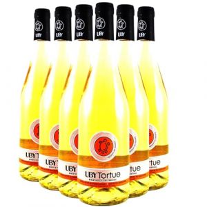 Côtes de Gascogne Les Tortues Gros et Petit Manseng - Blanc 2023 - Domaine d'Uby - Vin Blanc du Sud-Ouest (6x75cl) (e-boissons, neuf)