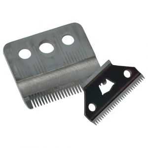 vhbw 2x lames de rechange (1x grand couteau, 1x lame de précision) compatible avec Moser Edition 1400, 1420 (A-C) tondeuse à cheveux (ElectroPapa, neuf)