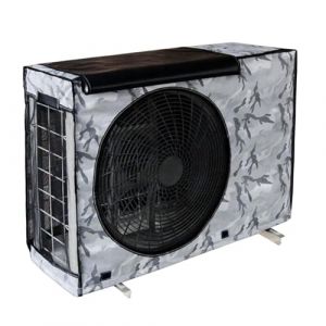 LXRHLIKG Housse Pompe a Chaleur Piscine en Tissu Oxford 900D, Cache Pompe a Chaleur Extérieur Ignifuge Mini Split, Cache Climatiseur Extérieur(Gray,100x80x43cm/39x31x17in) (LXRHLIKG, neuf)