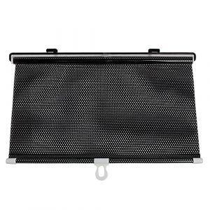 sourcing map Pare-Soleil de Voiture Vitre Lat&eacute;rale Pare Soleil R&eacute;tractable Enrouleur Protection UV Chaleur 40x60cm avec Ventouse (Weisser Berg, neuf)