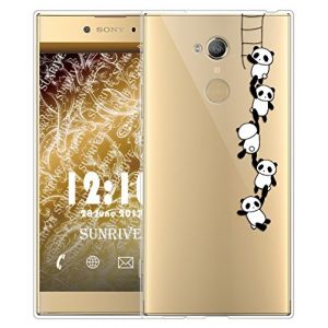 Sunrive Coque pour Sony Xperia XA2 5,2 Pouces, Silicone &Eacute;tui Housse Protecteur Souple TPU Gel Transparent Back Case(TPU Panda 1)+ Stylet OFFERTS (sunrive, neuf)