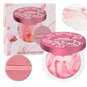 Poudre Matifiante Contrôle Séborrhée | Poudre Libre Teint Matte | Correcteur Fond de Teint Résistant à l'Eau Couverture Intégrale pour Cernes Peau Grasse et Maquillage Nomade Voyage (guiyuez, neuf)