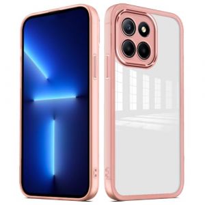 YUXING Coque pour Honor X8 5G / Honor X6 / Honor 70 Lite Étui Transparente avec Caméra Arrière Protecteur Housse Très Mince et Antichoc Slim Case Back Cover - Rose (Mayfei, neuf)