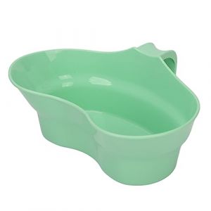 Bassine &agrave; Vomi, 300ml Bassine Vomissement, Emesis Baignoire Vomi Bassin Tasse Soins Oraux Bassin Incurv&eacute; Vomi Bol Dent Brossage Plateau pour Personnes &Acirc;g&eacute;es Alit&eacute;es Bassine Plastique Vert (Liyishun, neuf)