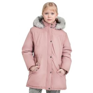 maoo garden Manteau Hiver Fille – 8-14 ans Parka veste enfant fille de Ski Épais avec Capuche en Fausse Fourrure et Revêtement Imperméable pour Grands Rose 13-14 ans (maoo garden, neuf)
