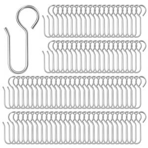 100 Pi&egrave;ces Crochet Rideaux M&eacute;talliques en m&eacute;tal, Crochet Rideau Rail pour Rideau &agrave; Plis Pinc&eacute;s, Id&eacute;al pour Fen&ecirc;tre, Cuisine, Chambre &agrave; Coucher, Douche, Facile &agrave; Installer (shufangshangmao, neuf)