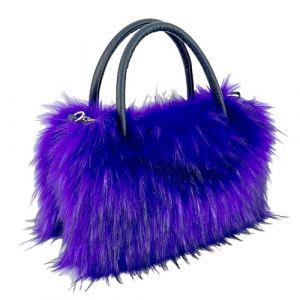 Sac en Peluche Carr&eacute; pour Femmes Sac &agrave; Main en Fausse Fourrure Sac Fourre-Tout Grande Capacit&eacute; Sac &agrave; Bandouli&egrave;re en Fourrure &Eacute;l&eacute;gant Sacs &Agrave; Main Shopper Sac de Soir&eacute;e en Fausse Fourrure Femmes (iShang Direct, neuf)