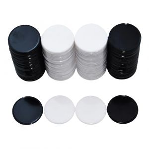 SmartDealsPro Lot de 100 25 mm/2,5 cm Plastique opaque l'apprentissage par les comptoirs jetons de poker avec boîte de rangement, 2 colors--Black&White (SuperDealsPro(SmartDealsPro Official Store), neuf)