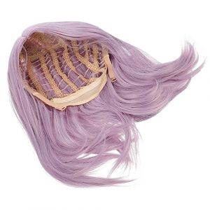 Baluue Perruque Courte Femme Synthétique Coiffure Droite Réaliste Pour Cosplay Et Fêtes Style Bob Dégradé (Fortune Luck, neuf)