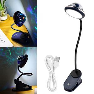 Vesaneae Lampe de Bureau pour enfant avec Cou Flexible USB rechargeable,Lampe Clips de Lecture LED,Lampe &agrave; Pince Col de Cygne Flexible &agrave; 360 &deg;,Lampe-Clip Dimmable,pour &Eacute;tude et Travail(Bleu) (yingracef, neuf)