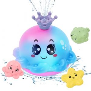 Vicloon Pieuvre, Rose Lumineux, Poulpe &agrave; l'eau de Piscine de Douche de Baignoire avec 4 Modes (PLUM-MARKETING, neuf)